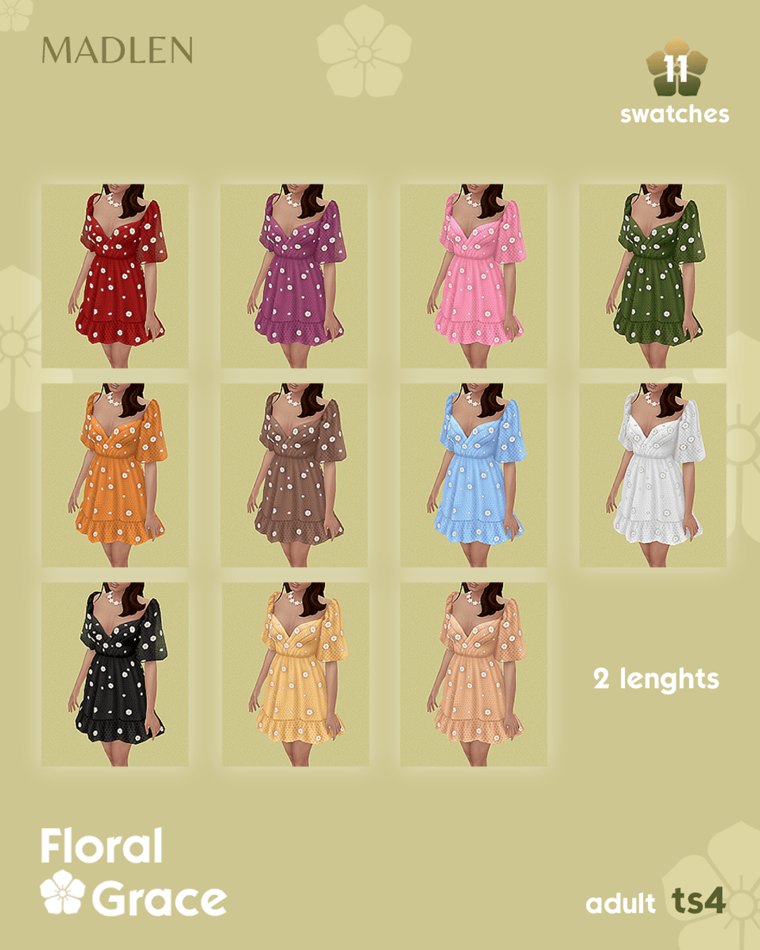 Галерея мода Платья Floral Grace Set #1